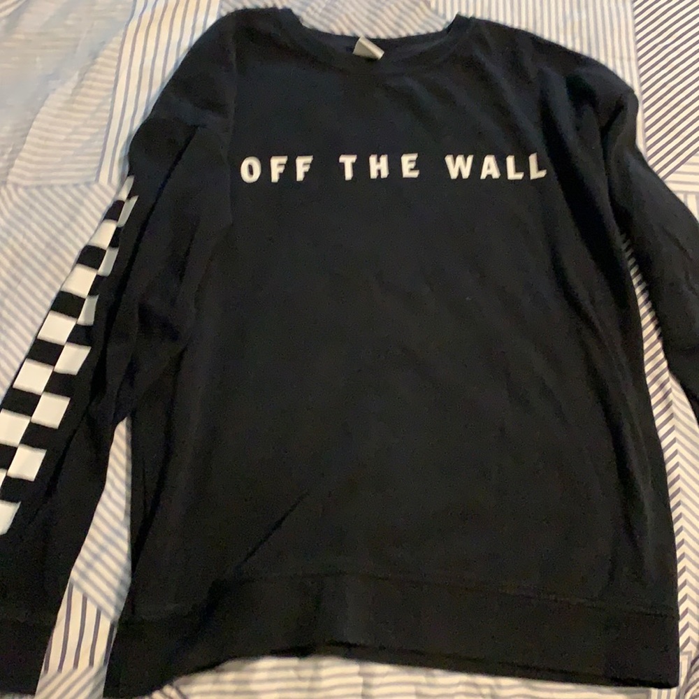 Vans checkered sleeve crew neck